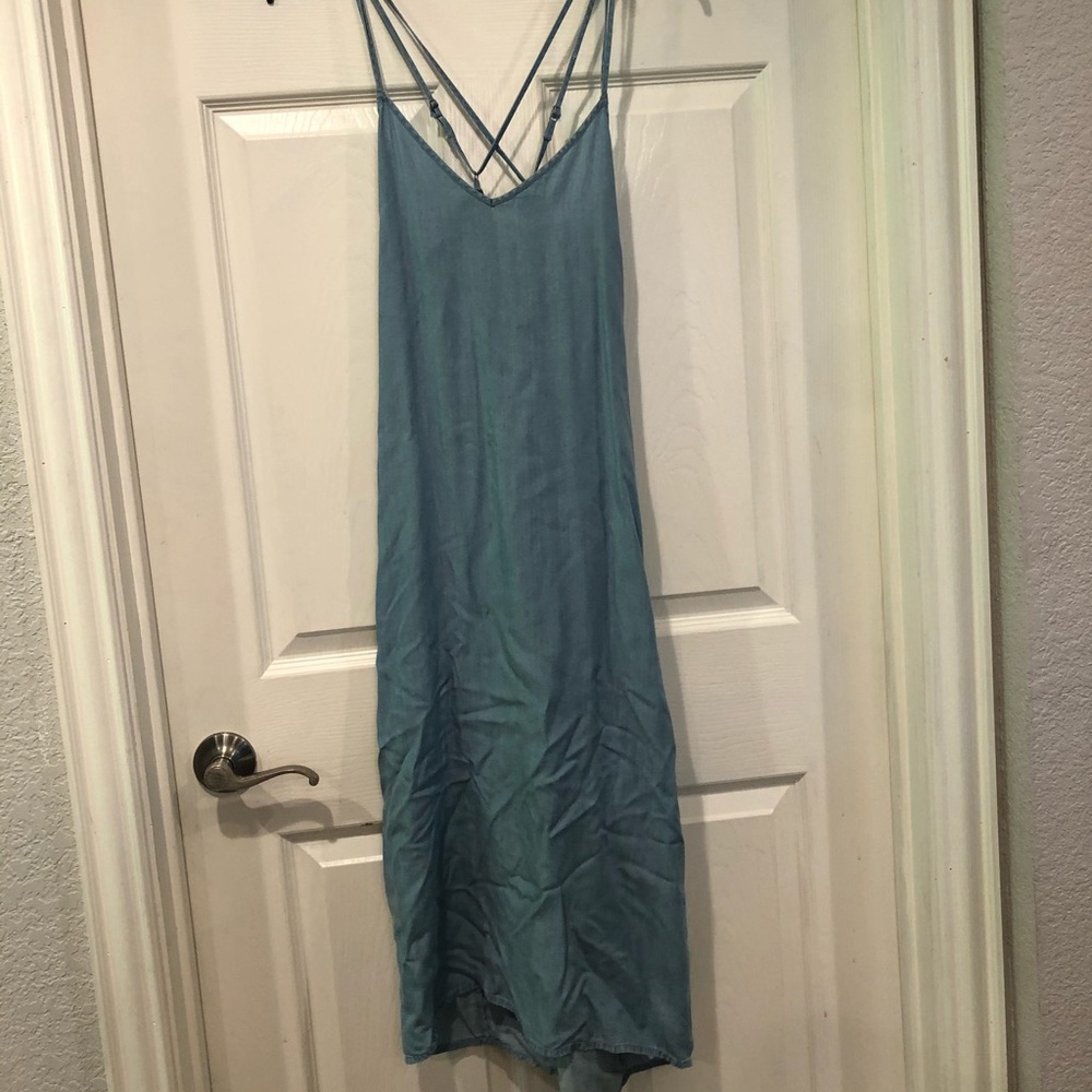Flowy denim dress